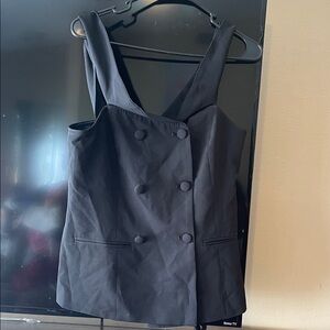 Fashion Nova Black Button Down Top